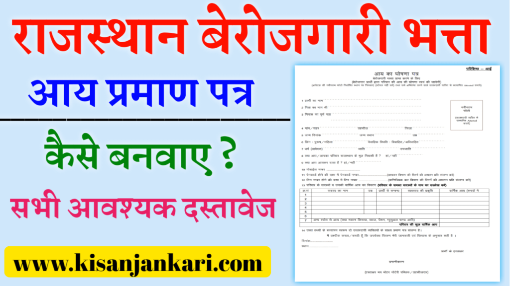 Berojgari Bhatta Aay Praman Patra PDF Form