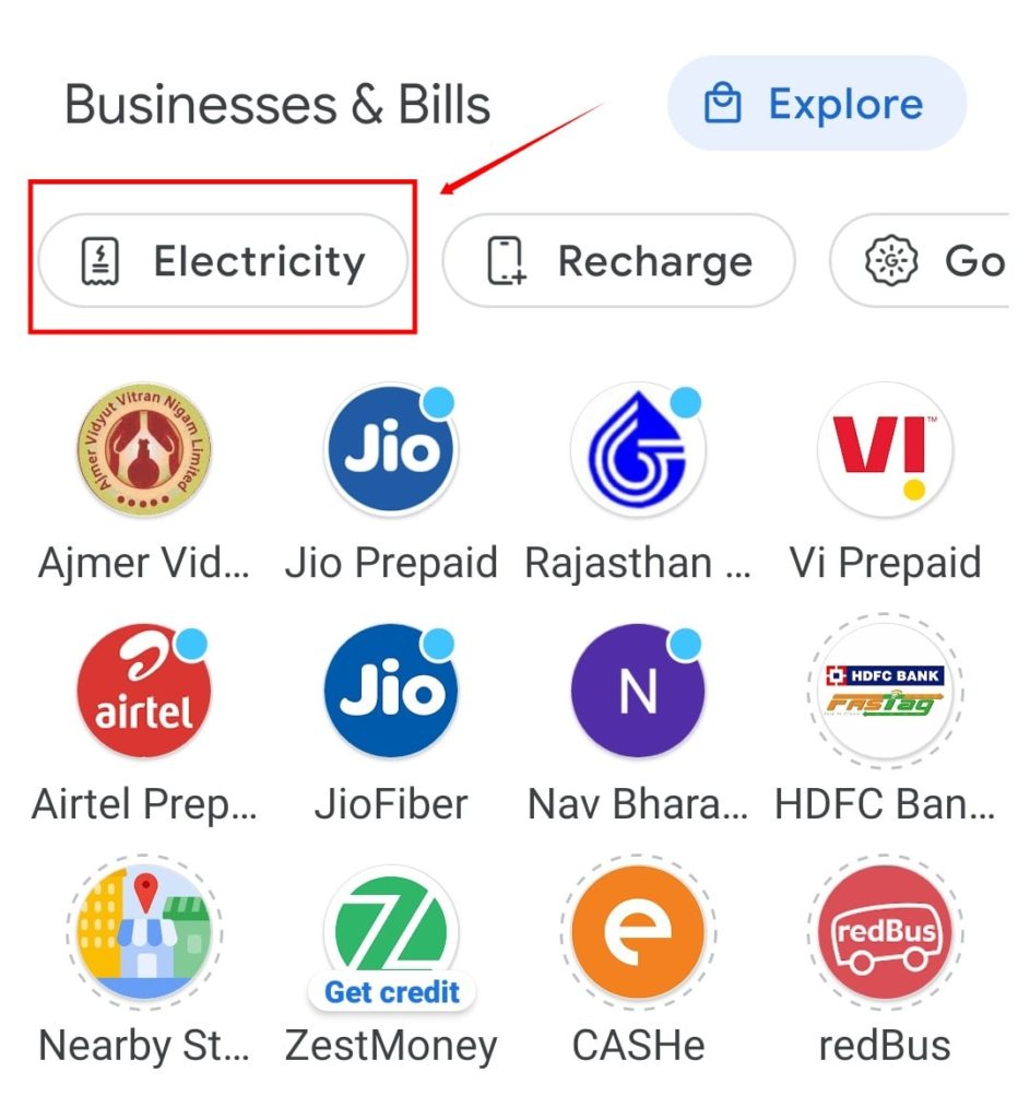 Google Pay App Se Rajasthan Bijli Online Kaise Jama Kre