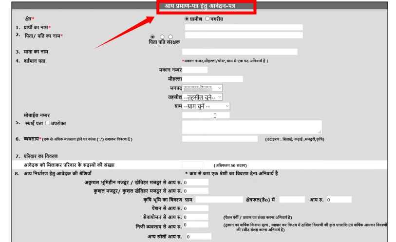 Uttar Pradesh Income Certificate Apply Online