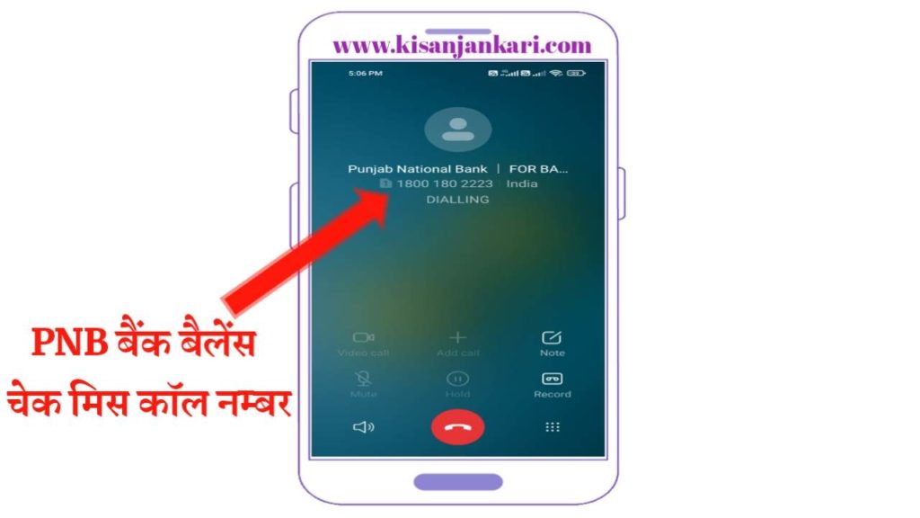 Check PNB Bank Balance By Missed Call Number