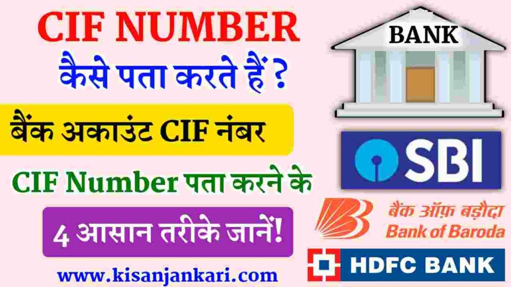 CIF Number Kaise Pata Kare 
