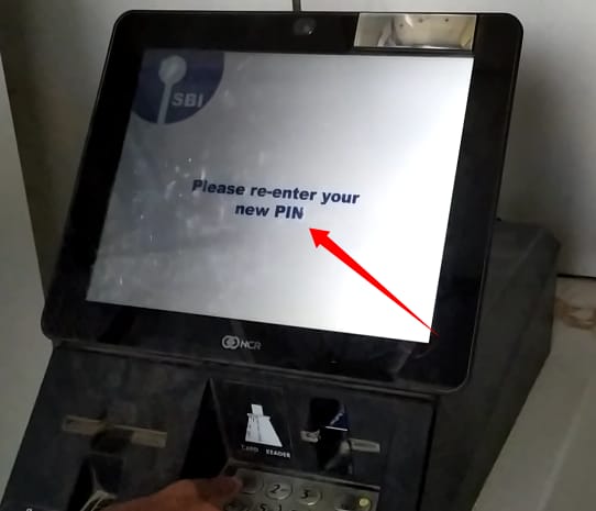how to change sbi atm pin change 