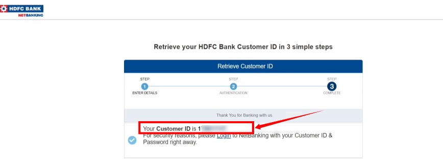 hdfc bank account customer id kaise pata kare 