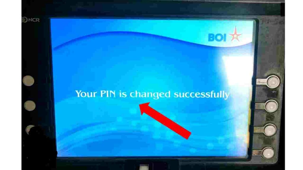 bank of india atm pin generate by atm machine 