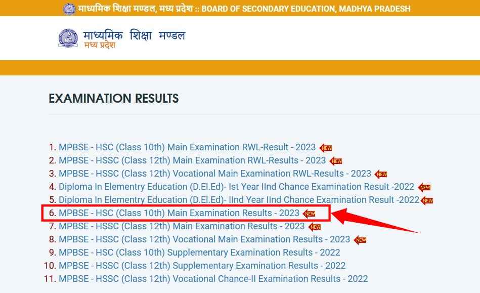 MP Board 10th Result Check Kaise Kare 
