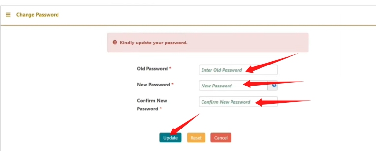 pf password update kaise kare 