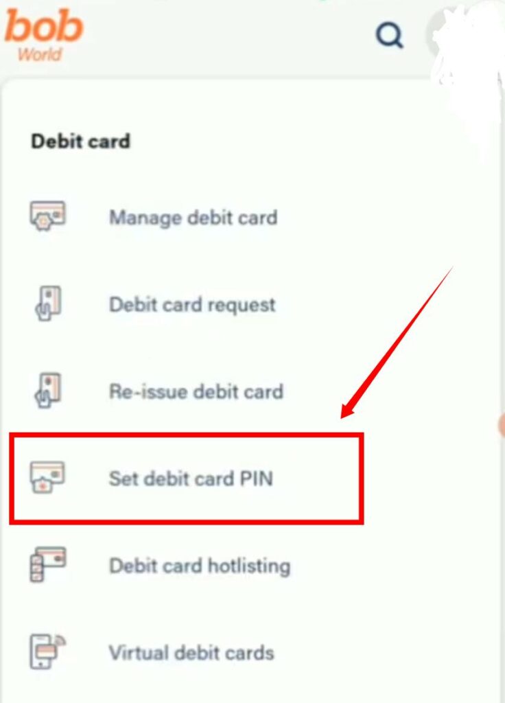 bank  of baroda debit card pin 