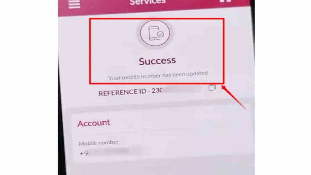 axis bank mobile number change process