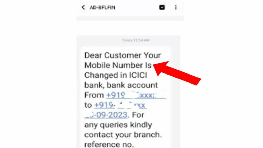 icici bank mobile number update 