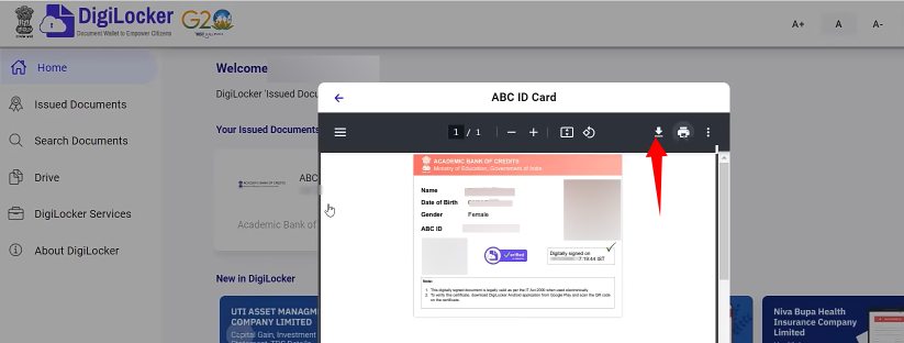 abc id card download kaise kare 